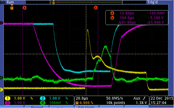 oscilloscope pulses